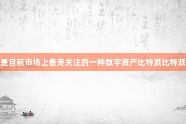 是目前市场上备受关注的一种数字资产比特派比特派