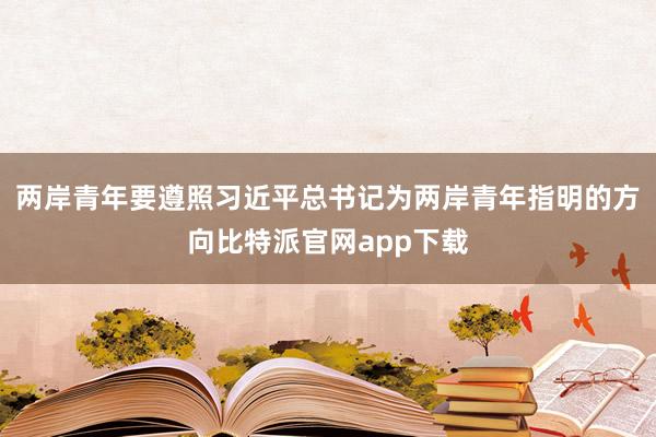 两岸青年要遵照习近平总书记为两岸青年指明的方向比特派官网app下载