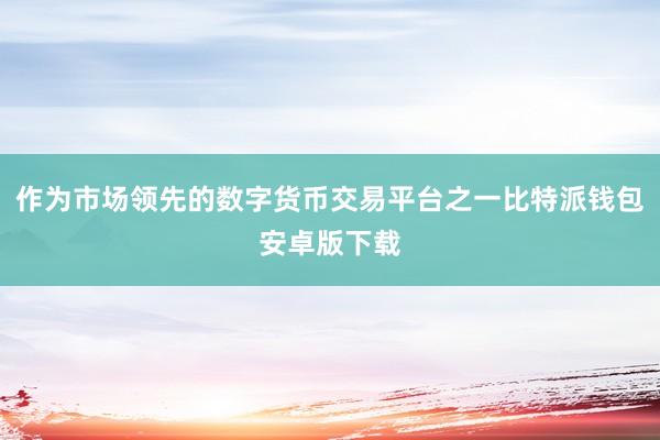 作为市场领先的数字货币交易平台之一比特派钱包安卓版下载