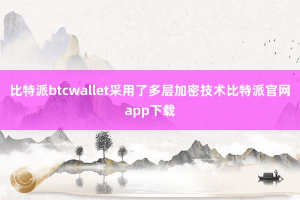 比特派btcwallet采用了多层加密技术比特派官网app下载