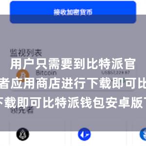 用户只需要到比特派官方网站或者应用商店进行下载即可比特派钱包安卓版下载