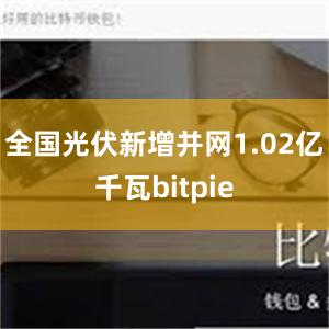 全国光伏新增并网1.02亿千瓦bitpie