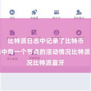 比特派日志中记录了比特币网络中每一个节点的活动情况比特派蓝牙