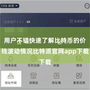 用户不错快速了解比特币的价钱波动情况比特派官网app下载